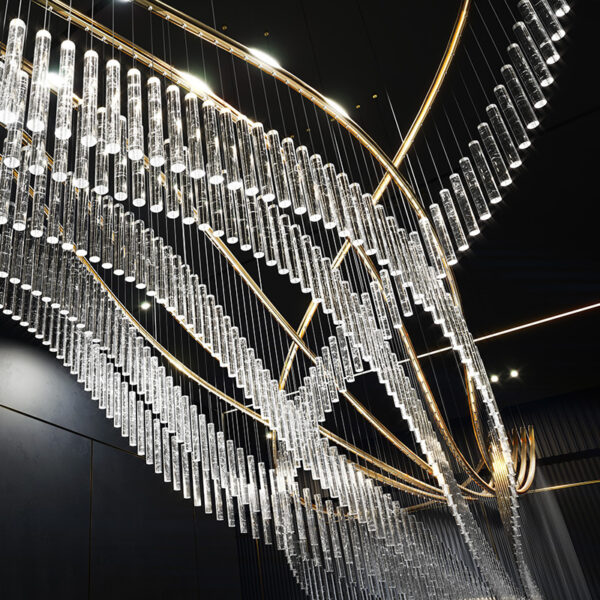 Large Project Glass Chandelier - Image 6