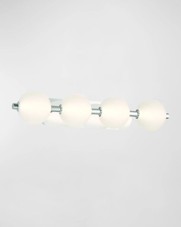 4 Işıklı Cam Banyo Lambası - Resim 4