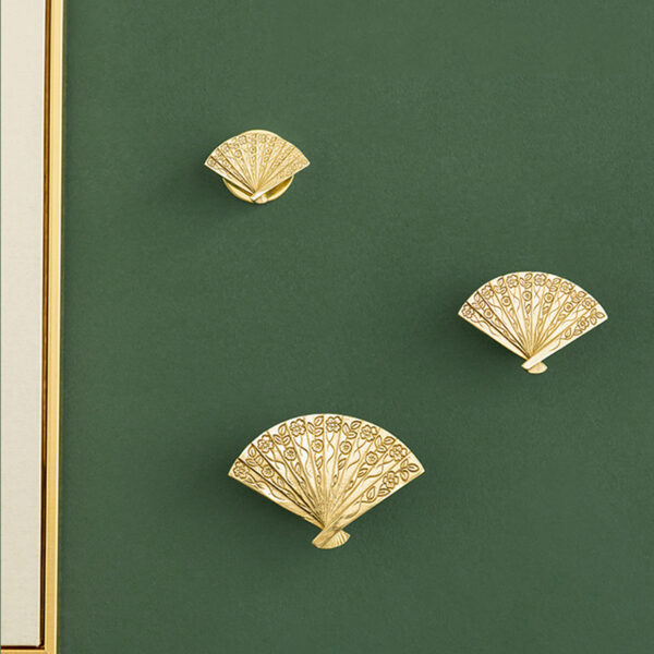 Brass Fan Wall Hooks - Image 2