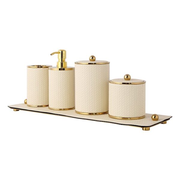 Witte lederen badkamersuites