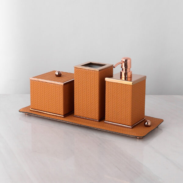 Orange Leather Bathroom Suites - Image 3