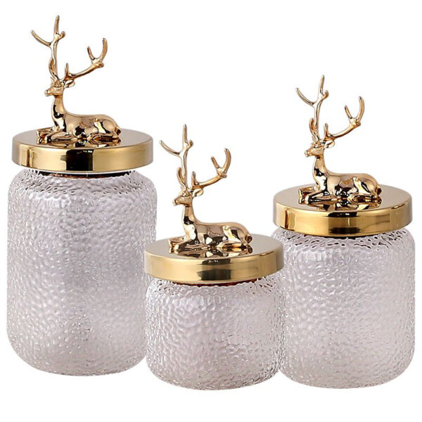 Goldene Hirsch-Aufbewahrungsbox