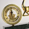 Brass Deer Desktop Clock