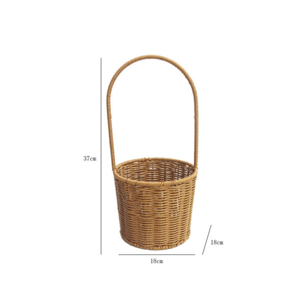 Keranjang Penyimpanan Anyaman Rotan - Gambar 5