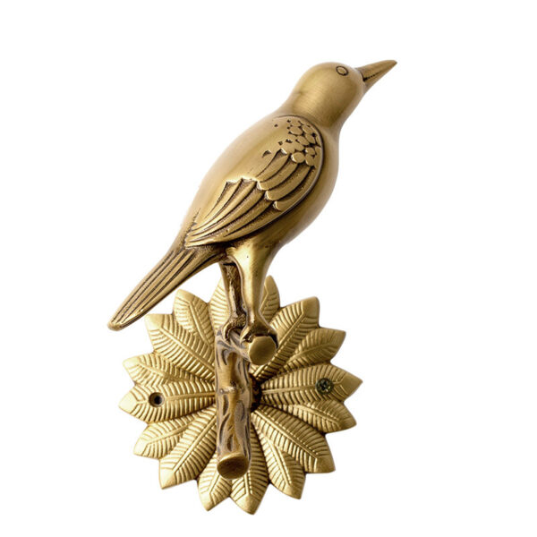 Brass Bird Curtain Hooks