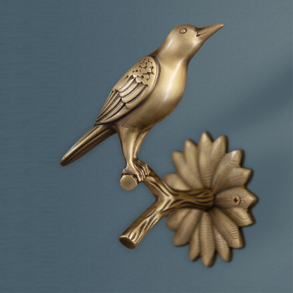 Brass Bird Curtain Hooks - Image 4