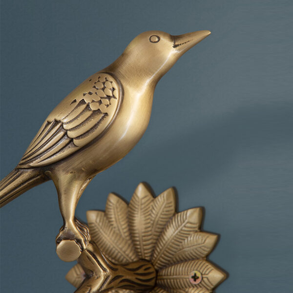 Brass Bird Curtain Hooks - Image 3