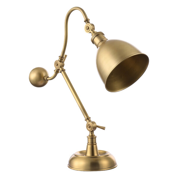 Lampes de table de tâche en laiton poli