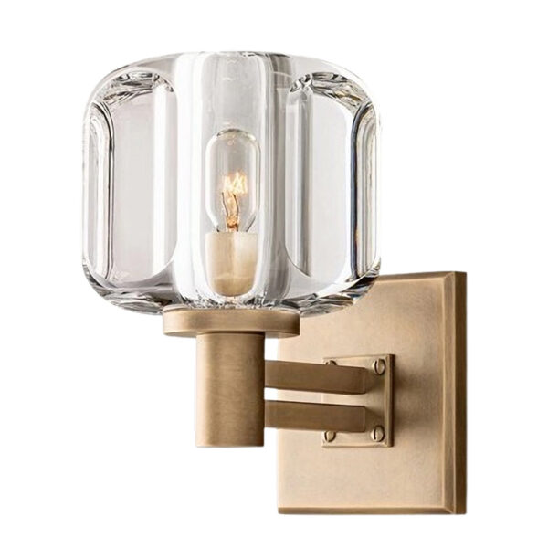 Lámparas de pared decorativas de cristal para interiores
