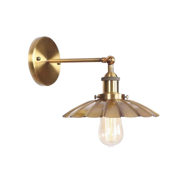 Gold Industrial Task Wall Light