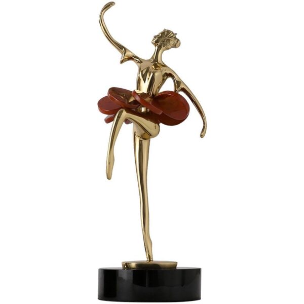 Ornamento della ragazza che balla vestito rosso - Immagine 7
