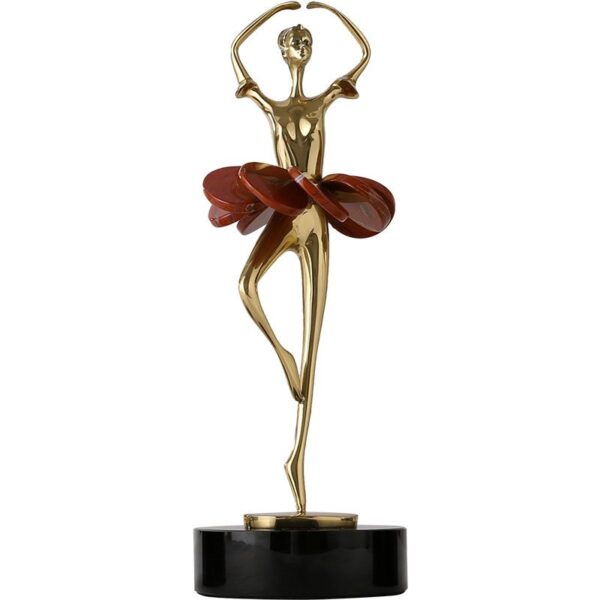 Ornamento della ragazza che balla vestito rosso - Immagine 6