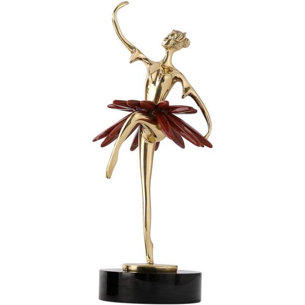 Ornamento della ragazza che balla vestito rosso - Immagine 3