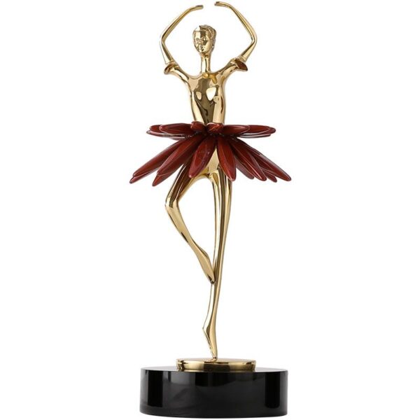 Ornamento della ragazza che balla vestito rosso - Immagine 2