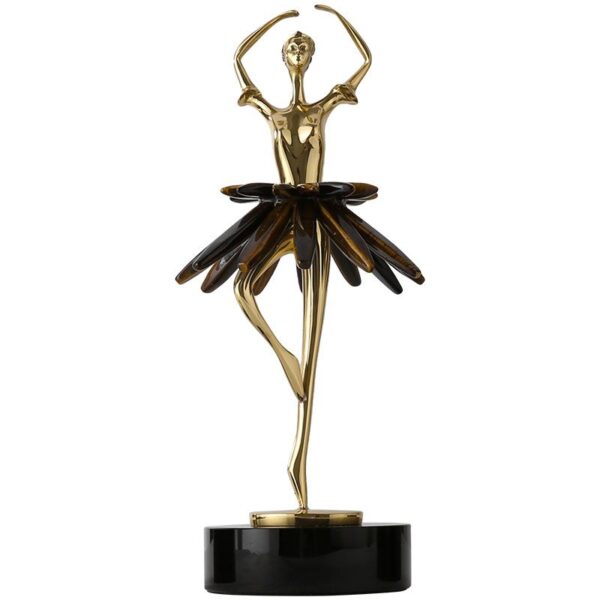 Braunes Kleid, tanzendes Mädchen-Ornament - Bild 2