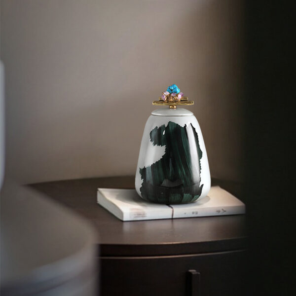 Chinese Style Ceramic Storage Box - Image 4