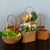 Hasır Çiçek Sepeti