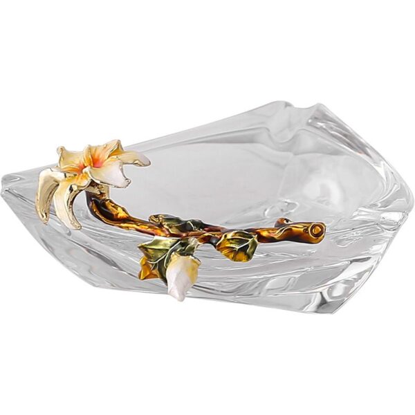 Cendrier triangulaire en cristal