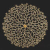Round Coral Wall Decor