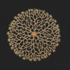 Round Coral Wall Decor