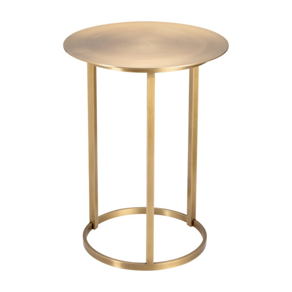 Mesa lateral de latão dourado - Imagem 2