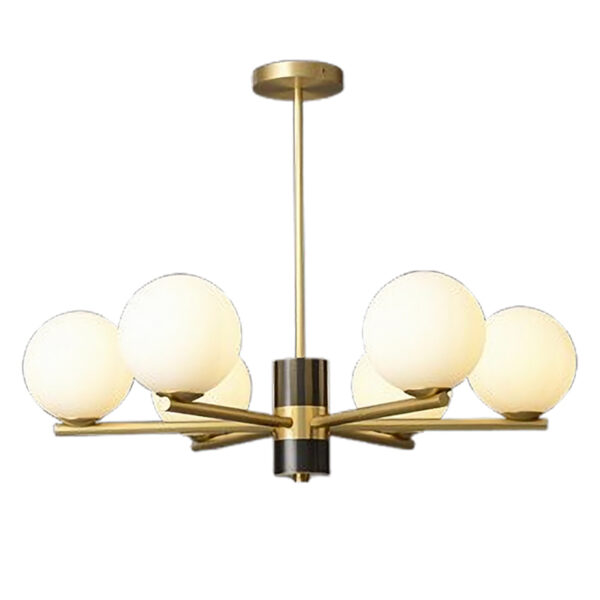 लिविंग रूम की सजावट झूमर - छवि 2