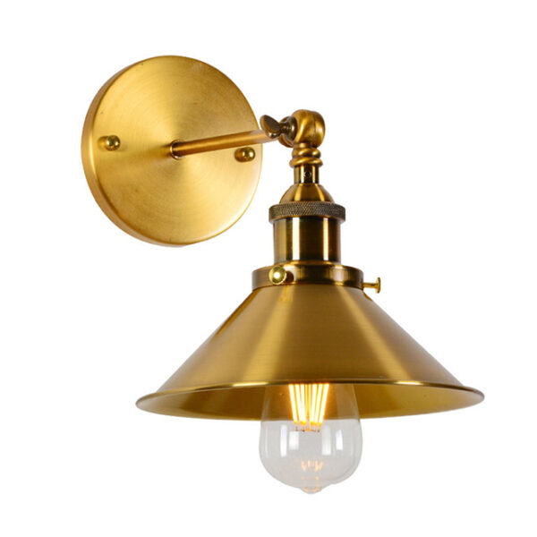 Antieke ijzeren taakwandlamp
