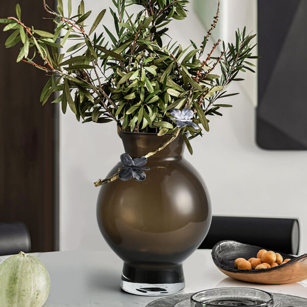 Braune Glasvase - Bild 2