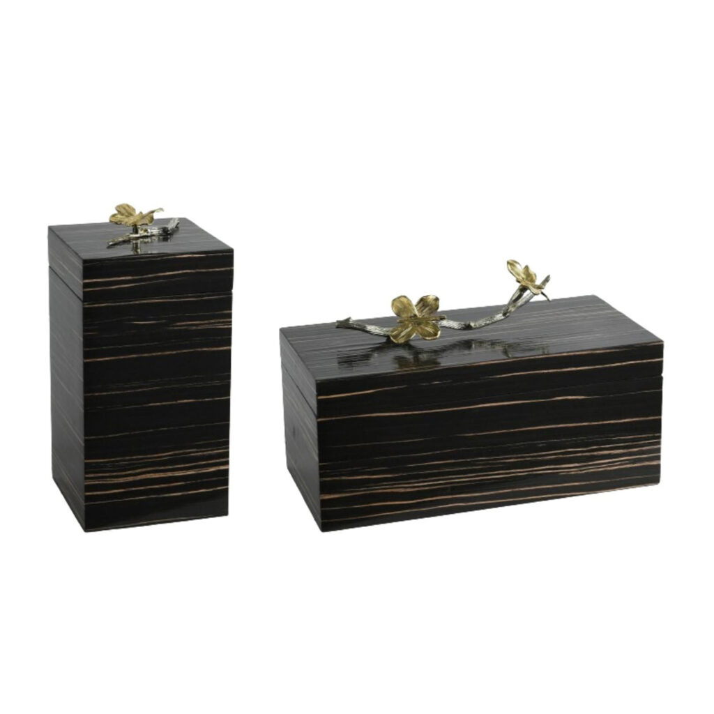 Black Wood Home Storage