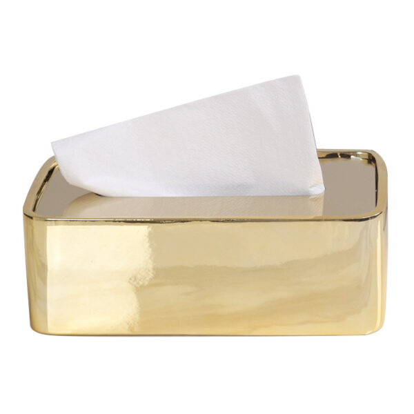 Taschentuchbox aus goldenem Eisen