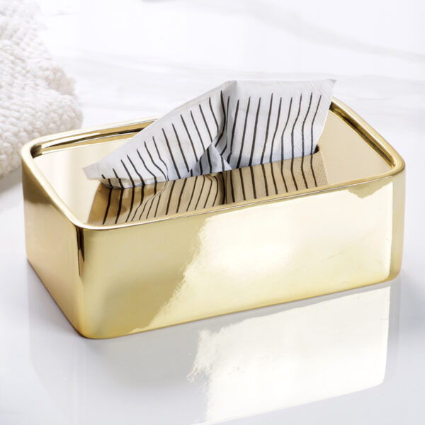 Taschentuchbox aus goldenem Eisen - Bild 4