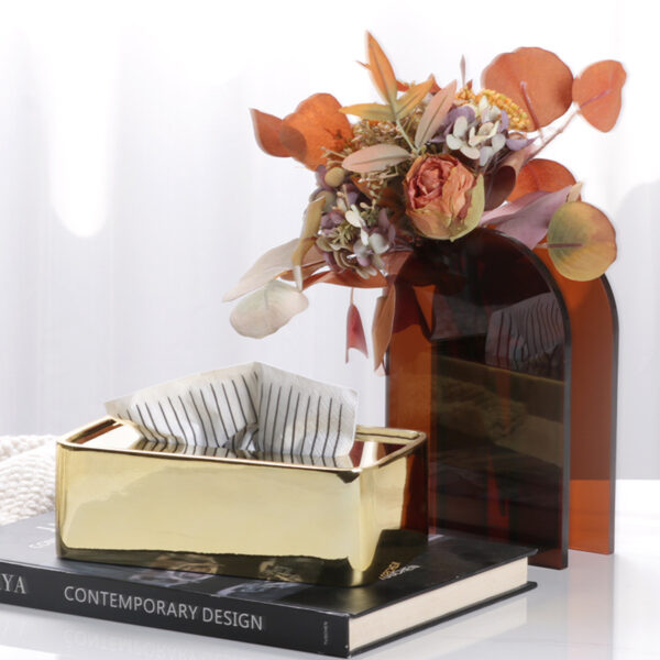 Taschentuchbox aus goldenem Eisen - Bild 2