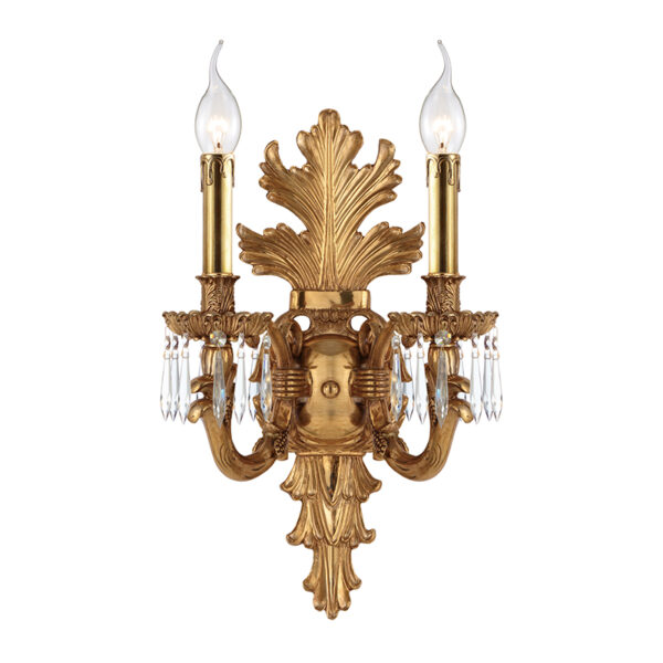 Candeeiros de parede decorativos com velas antigas