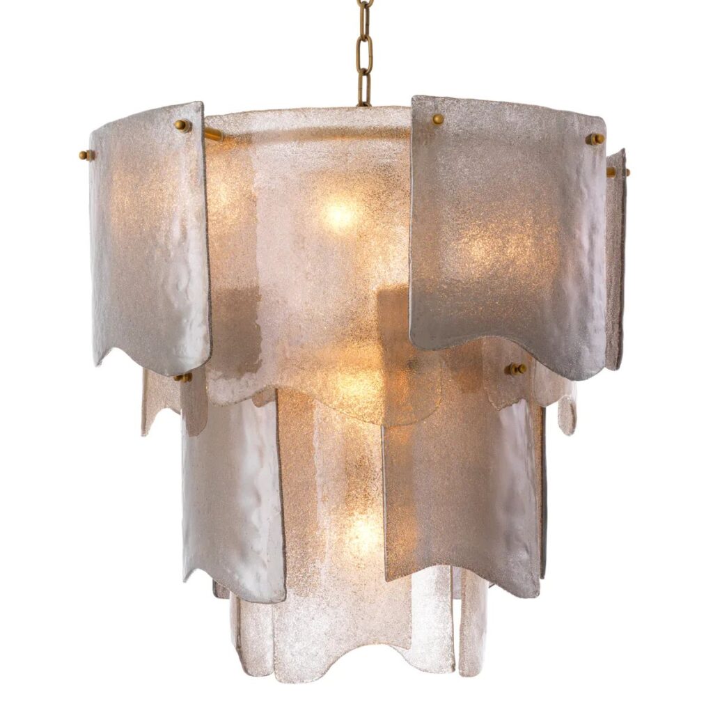 Clear Glass Round Chandelier - Image 6