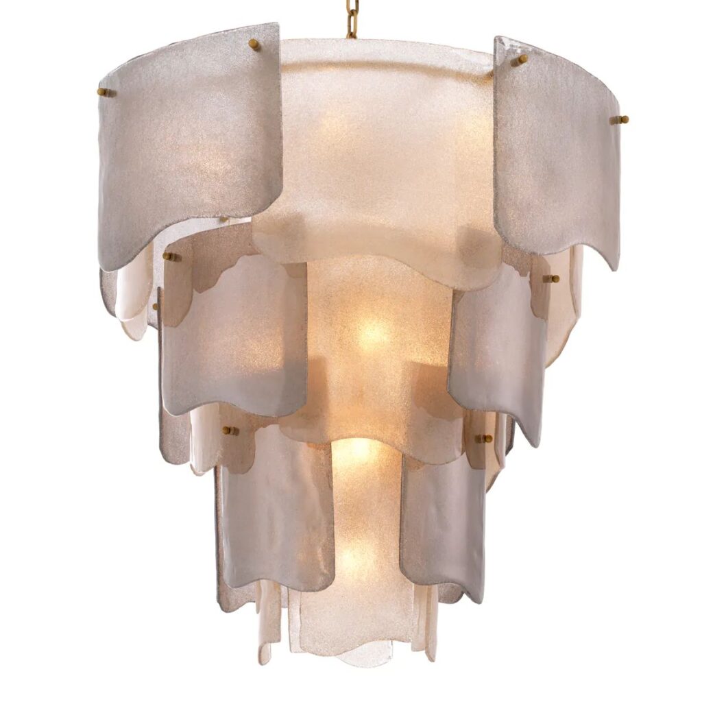 Clear Glass Round Chandelier - Image 8