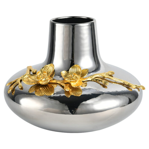 Vases en céramique plaqué argent - Image 7