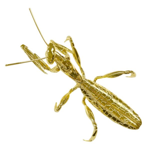 Escultura de Mini Inseto Dourada - Imagem 7