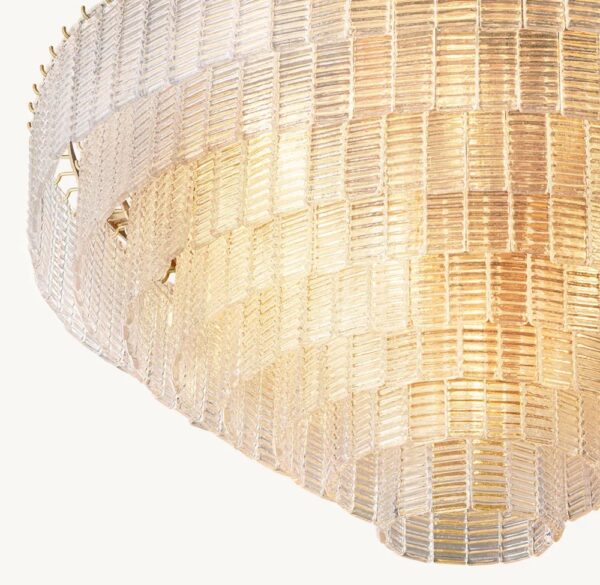 Lustre de vidro de luxo americano - Imagem 14