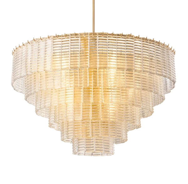 Lustre de vidro de luxo americano