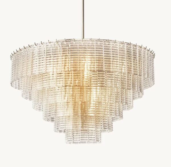 Lustre de vidro de luxo americano - Imagem 12