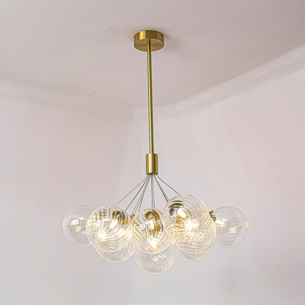 Transparent Glass Chandelier - Image 5