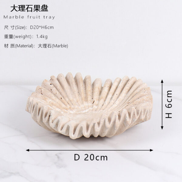 Tấm trái cây đá cẩm thạch màu be - Hình ảnh 2