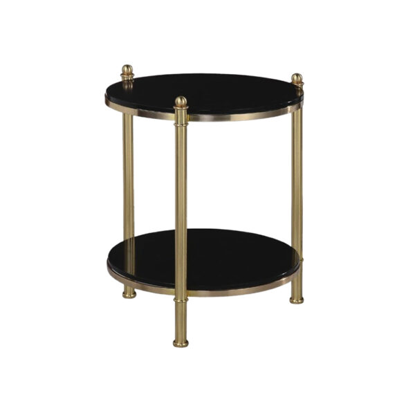 Black Double-Deck Table