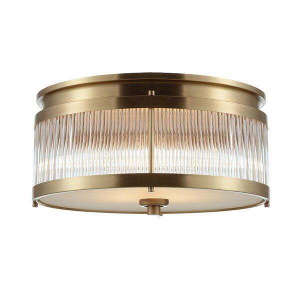Amerikanische Deckenlampe aus Messing