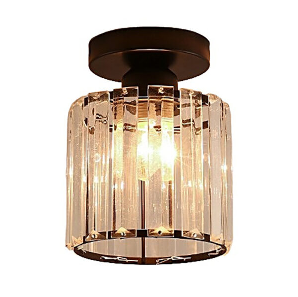 Lampada a soffitto di cristallo di casa rotonda - Immagine 2