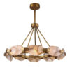 Solid Brass Agate Pendant Lamp