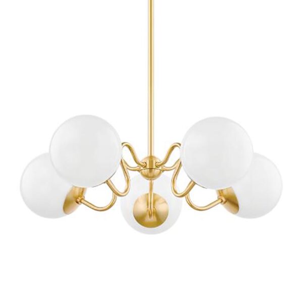 Lampada a sospensione in vetro bianco d'arte