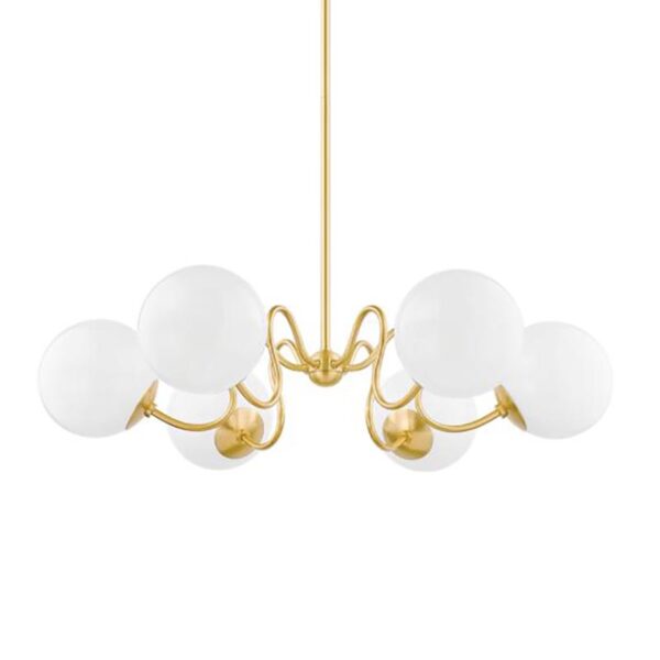 Lampada a sospensione in vetro bianco d'arte - Immagine 2