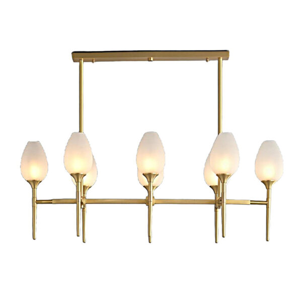 İskandinav modern pirinç avize - Resim 4