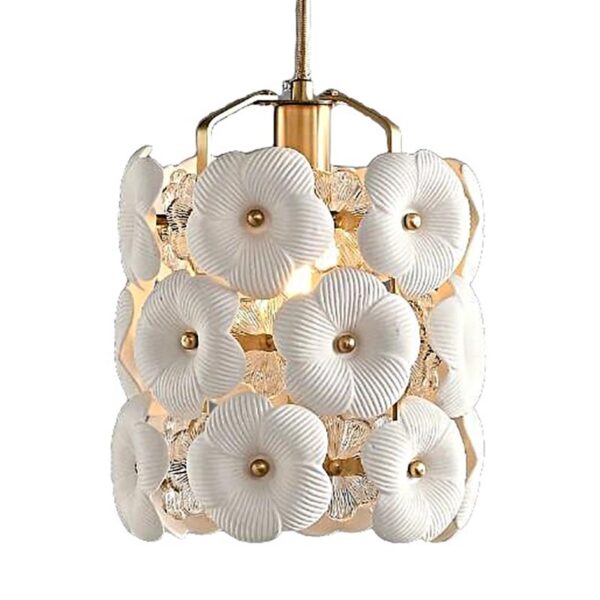 Lustre romantique de fleur en céramique